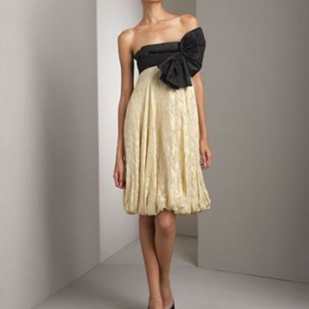 Marchesa Notte Silk Blend Cocktail Dress